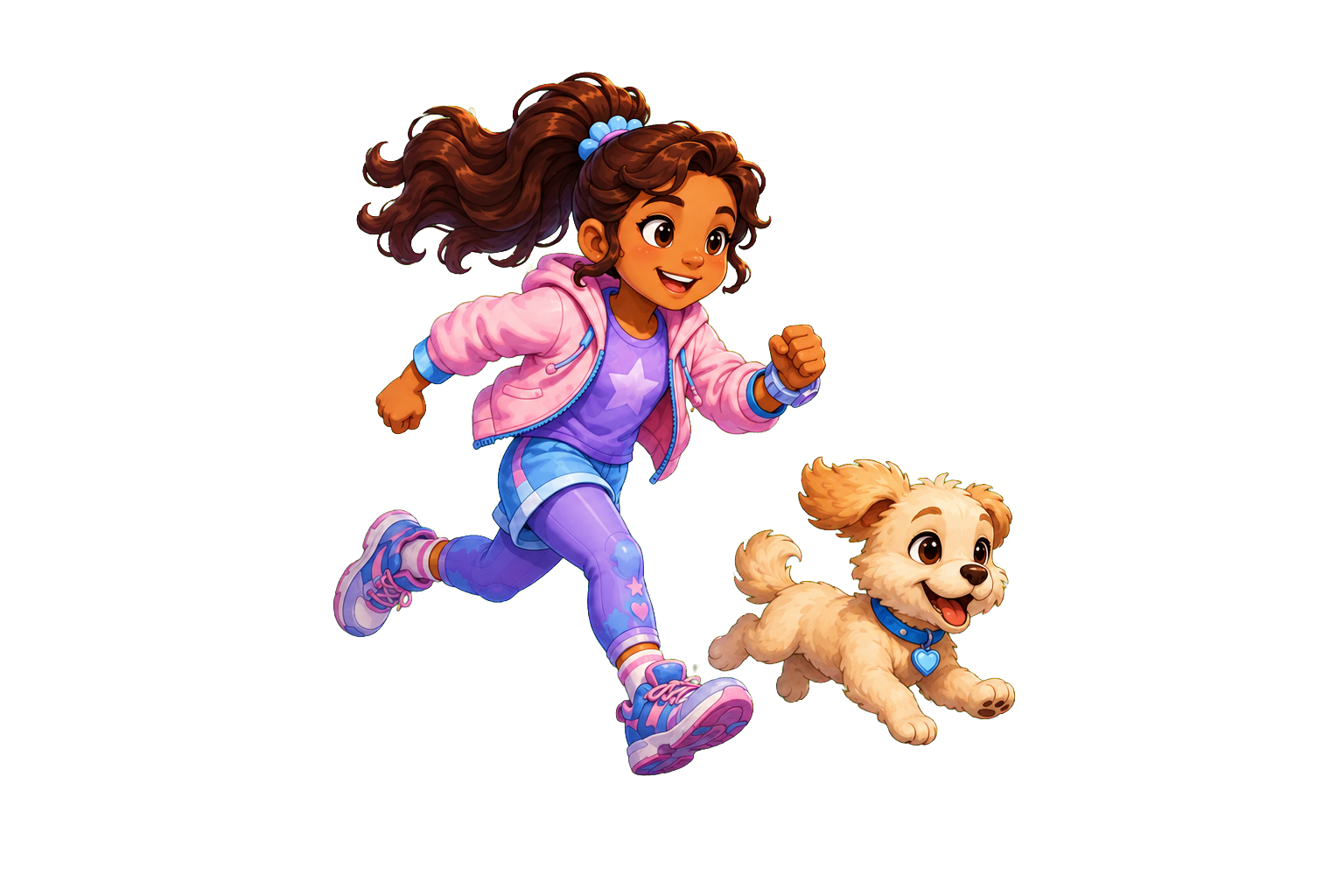 Lumi corriendo junto a Praga
